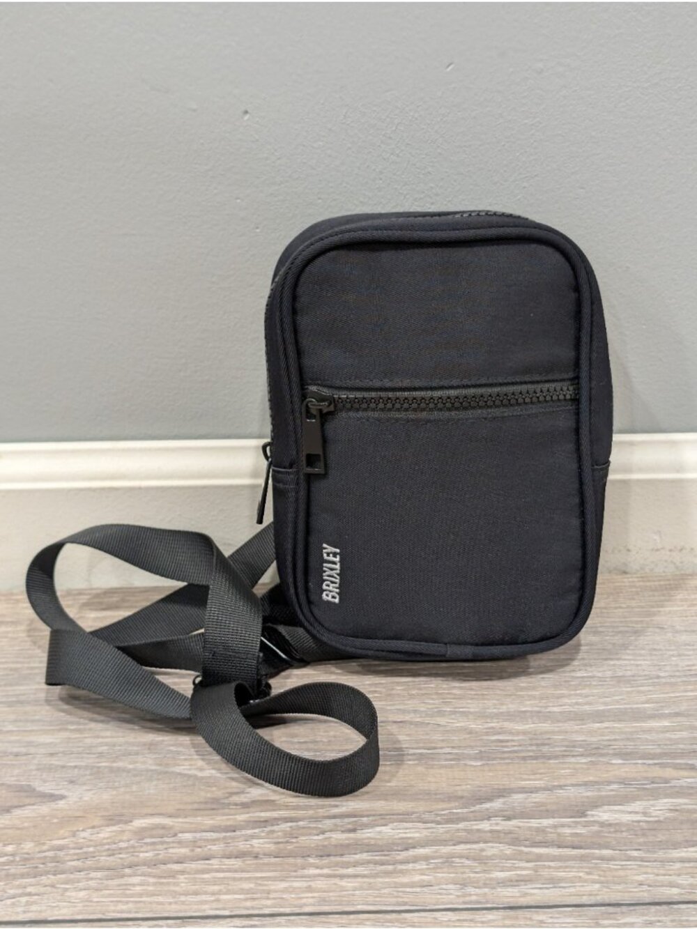 Brixley Crossbody Sling Bag Black Mini Backpack Convertible Adjustable Strap
